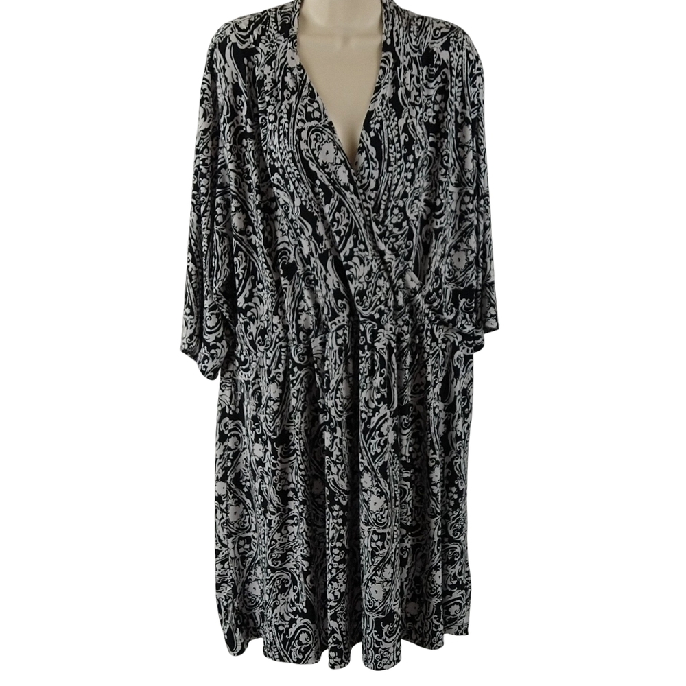 Black and White Paisley Dress